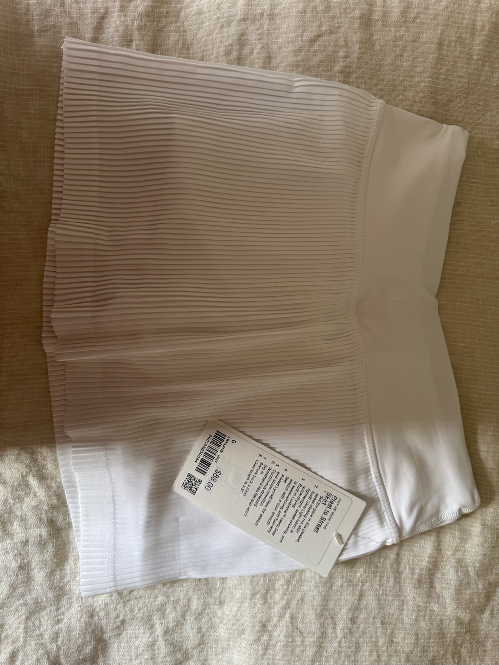 Lululemon Pleated White Tennis Skirt